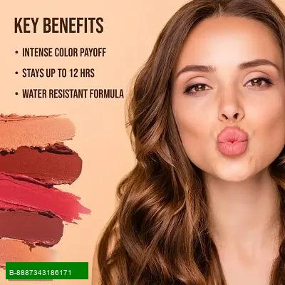 Product Luxurious Lipstick for All Skin TypesIndulge your lips in the rich, vibrant hues of our premium lipstick, designed to suit all skin types. This lipstick not only enhances your natural beauty but also provides long-lasting hydration.Key Features:

