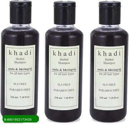 BestoSale.Com-Image 1-Revitalize Your Hair Naturally!Introducing the Khadi Herbal Amla Bhringraj Shampoo, a perfect blend of nature's finest ingredients designed to cater to both men and women. This luxurious shampoo is crafted with Amla and Bhringraj, known for their remarkable benefits in promoting healthy hair growth, reducing hair fall, and enhancing shine.Our formula is completely free from harmful SLS, sulfates, and parabens, ensuring that your hair receives only the purest care without an