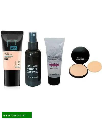 Product RTB Fit Foundation Compact Makeup Primer & Setting Spray - Pack of 4
Elevate your makeup game with the RTB Fit Foundation Compact Makeup Primer & Setting Spray. This exceptional set of 4 is designed to ensure your makeup stays flawless and radiant