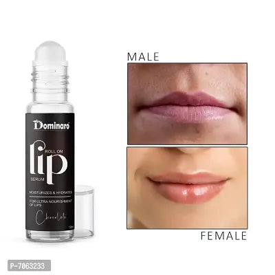 Dominaro Chocolate Lip Serum Roll On For Glossy Advanced Brightning  Shiny Lips with Moisturizing  Nourishing Effect- Mens And Womens 10ml