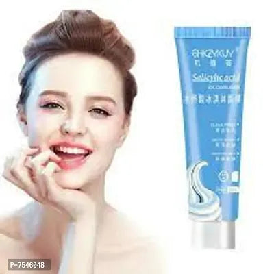 ICE CREAM ACNE BLACKHEADS REMOVER WHITEHEAD REMOVER ,SKIN GLOWING FACE MASK CREAM  (120 ml)