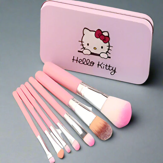 Hello Kitty Foundation Brush -Pack of 7 Pink