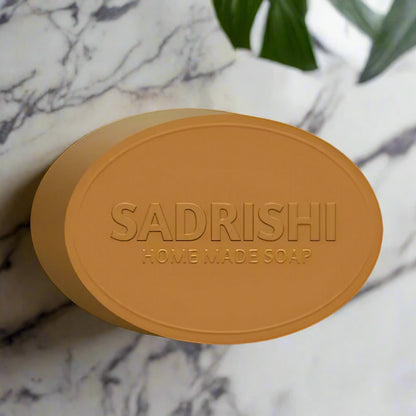 Sadrishi Ayurvedic face Soap Natural  Home Made Ayurvedic Soaps for All clean and Glowing Skin With 17 Herbs Which Surely Alleviate Stress and Anxiety.100g (Pack of 4).