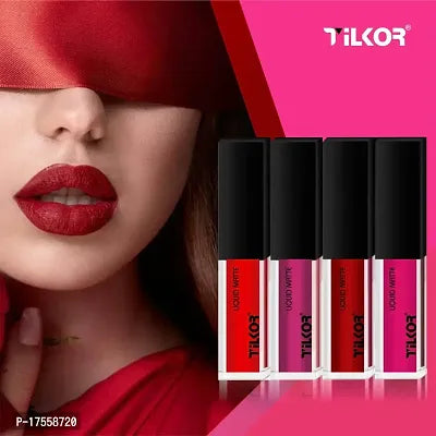 Red Matte Longlasting Crayon Lipstick - Pack of 4