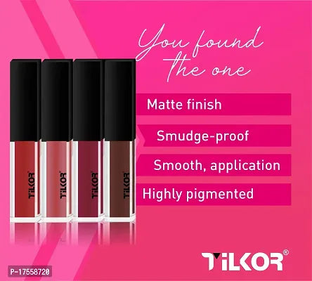 Red Matte Longlasting Crayon Lipstick - Pack of 4