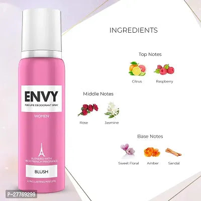 Envy Blush Deo 120ML | Premium  Long Lasting Fragrance Deodorant For Women | PC OF 2 |