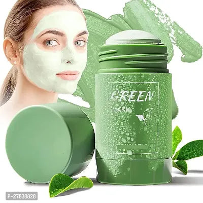 Green Tea Mask Stick for Face, Blackhead Remover with Green Tea Extract, Deep Pore Cleansing, Moisturizing, Skin Brightening All Skin Types of Men and Women