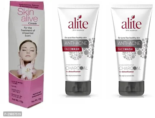 Skin alive face cream 15g ad alite anti acne facewash 2 pc