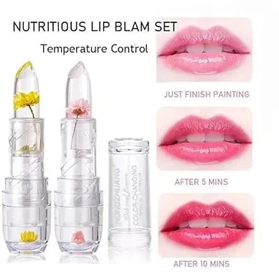 Waterproof Flower Glossy Lipstick (Pack of 1) Assorted Color