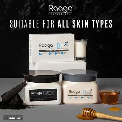 Raaga Professional De-Tan Pack with Kojic, Lactic Acid  Arbutin | Tan Removal Cream | Dermatologically Tested, Peroxide, Hydroquinone  Sulphate... Pack of -2