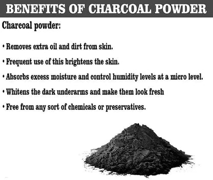 Olvedic 100 % Pure Organic Activate Charcoal Powder For Skin Care -(150 gm)