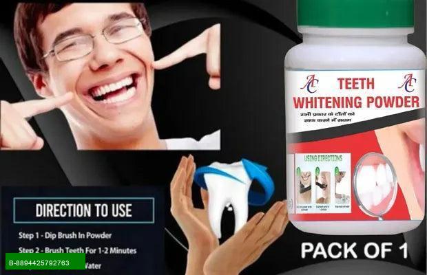 Product Achieve a Brighter Smile!    Transform your smile with our Teeth Whitening Kit. Specially formulated for maximum stain removal, this kit is designed to give you a radiant and confident smile in just a few applications.            
Effective Stain 