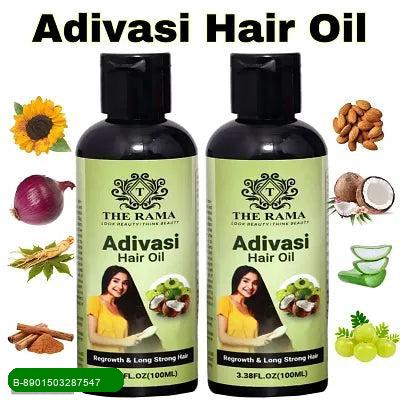 BestoSale.Com-Image 1-Nourish Your Hair Naturally! Introducing The Rama Adivasi Hair Growth Oil, a perfect blend of traditional wisdom and modern science designed to promote healthy hair growth. Each pack contains two 100 ml bottles of this exquisite oil, formulated with natural ingredients that have been cherished for centuries. Benefits:  
Stimulates Hair Growth: Enriched with herbal extracts that nourish the scalp and encourage hair follicles. 
Reduces Hair Fall: Strengthens hair roots to min