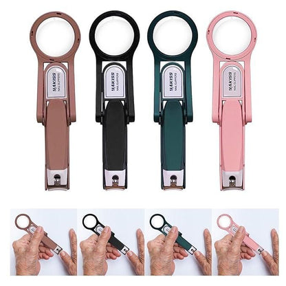 Nail Clipper with Magnifying Glass