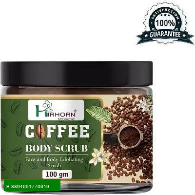 Product Revitalize Your Skin with HIRHORN Caffeine De Tan Coffee Face Scrub!
Exfoliate, Refresh, and Rejuvenate your skin with our premium coffee face scrub designed specifically to combat dullness and tan. Infused with natural caffeine, this scrub helps 