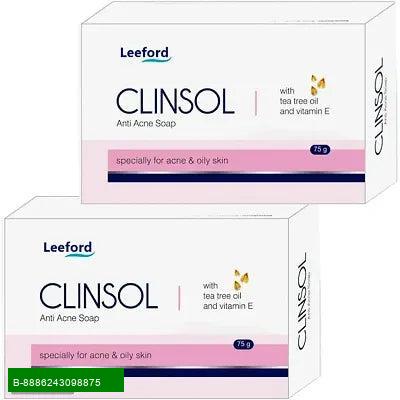 Product Clinsol Original Vitamin E Anti Acne Soap - Pack of 2 (75 gm Each)
Revitalize Your Skin!
The Clinsol Original Vitamin E Anti Acne Soap is your ultimate solution for achieving clear, healthy skin. Specially formulated with the goodness of Vitamin E