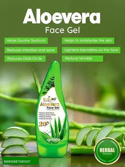 BestoSale.Com-Image 1-Experience the Power of Nature!
Introducing the Subaxo Herbal Aloe Vera Face Gel, a multi-functional skincare solution designed to enhance your natural beauty. This remarkable gel not only reduces dark circles but also acts as a potent anti-acne and anti-pimple treatment. Enriched with the goodness of aloe vera, it helps in reducing stretch marks, ensuring your skin remains smooth and radiant.
Why Choose Subaxo Herbal Aloe Vera Face Gel?


Natural Ingredients: Formulated wi