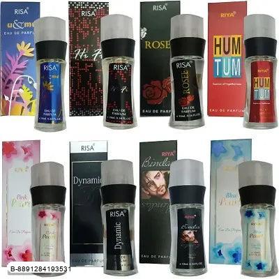 Riya (Hum Tum + Bindas + Blue Pearl + U  Me + Hi Fi + Pink Pearl + Dynamic + Rosee) Perfume (10 Ml)(8 Pcs)