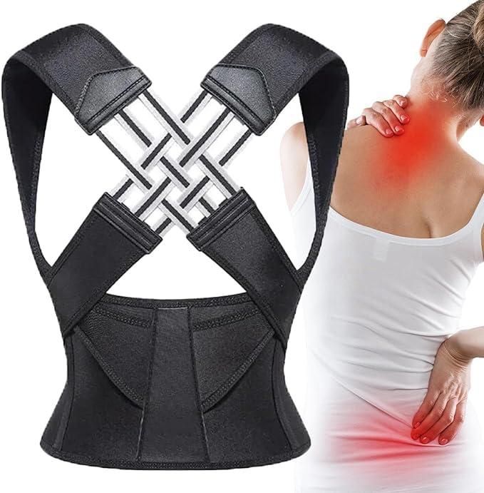 Product Name: Adjustable Back Posture Corrector/ Slouching Relieve Pain Belt Women Men Package Contains: 1 Piece Of Posture, Material: Others, Color: Color as per availability, LxWxH: 18x 17x 10, Weight: 400 gms