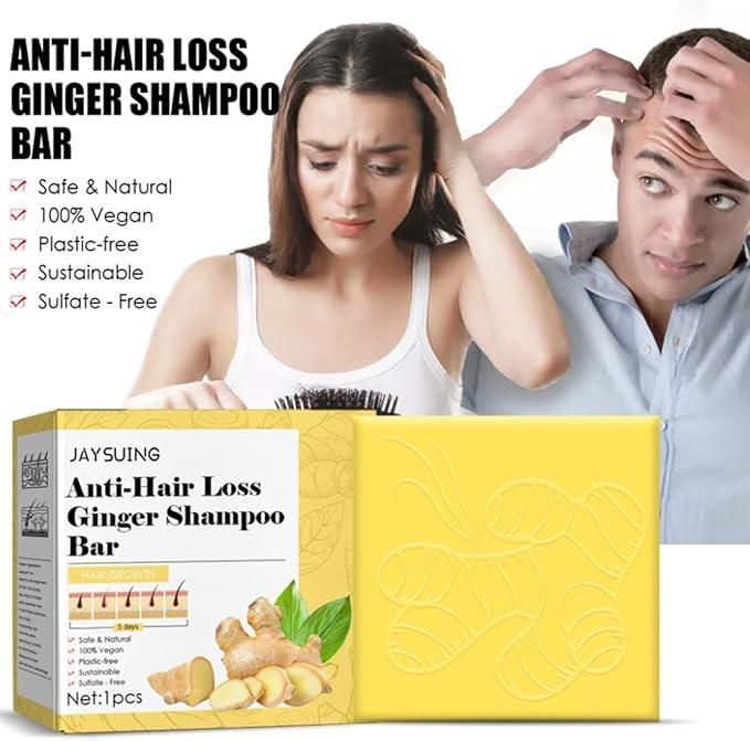 Anti Hair Loss Ginger Shampoo Bar 200 grm Pack of 2