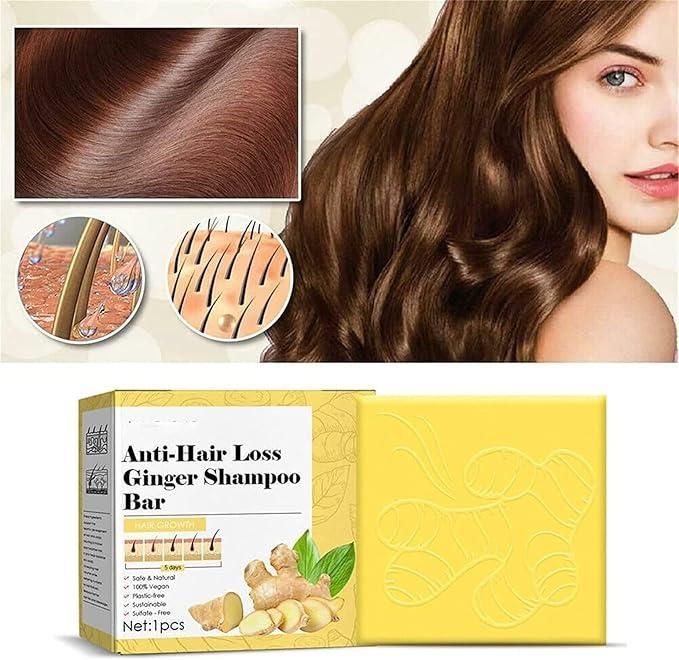 Anti Hair Loss Ginger Shampoo Bar 200 grm Pack of 2