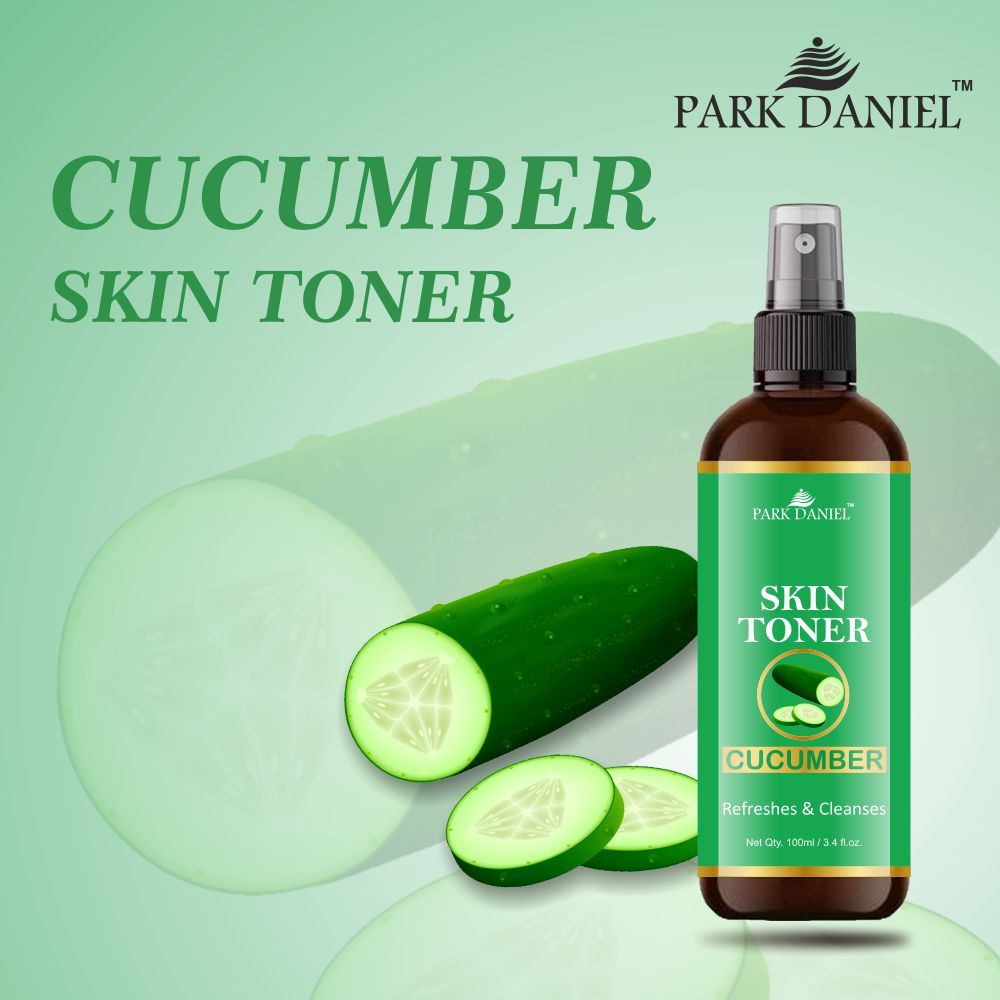 Park Daniel Cucumber,Honey & Green Tea Skin Toner Combo Pack Of 3 Bottles Of 100ml (300ml)