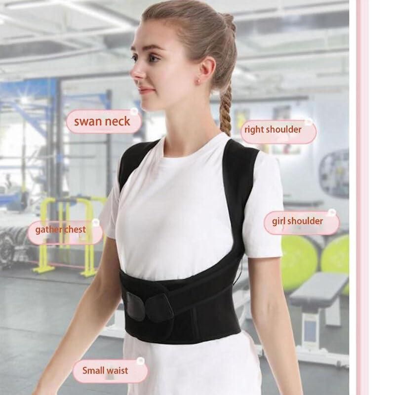 Product Name: Adjustable Back Posture Corrector/ Slouching Relieve Pain Belt Women Men Package Contains: 1 Piece Of Posture, Material: Others, Color: Color as per availability, LxWxH: 18x 17x 10, Weight: 400 gms