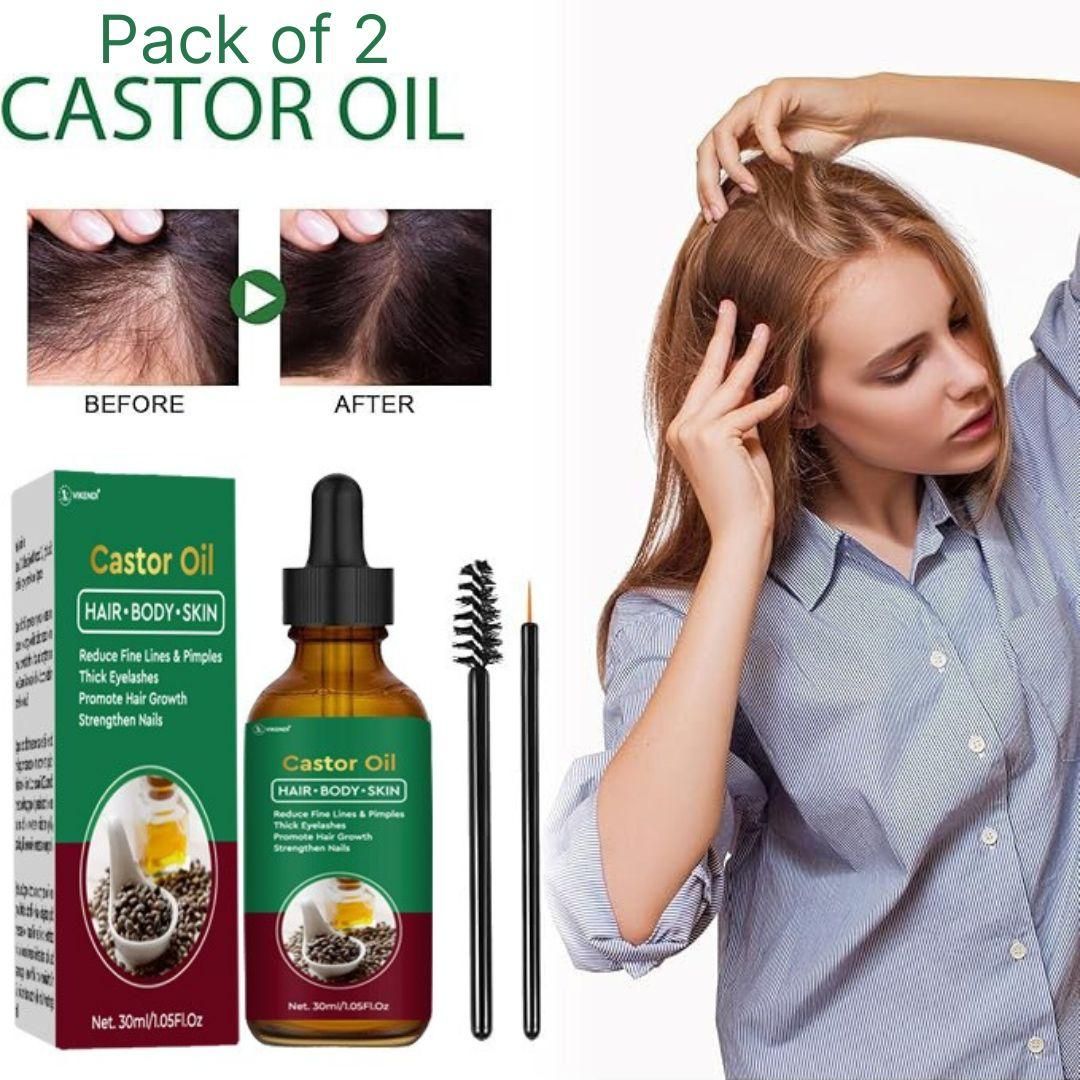 Castor Oil For Hair Body Skin 30ML (Pack of 2)