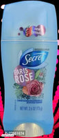 Secret Invisible Solid Deodorant Stick, Paris Rose For Men  Women  (73 ml)