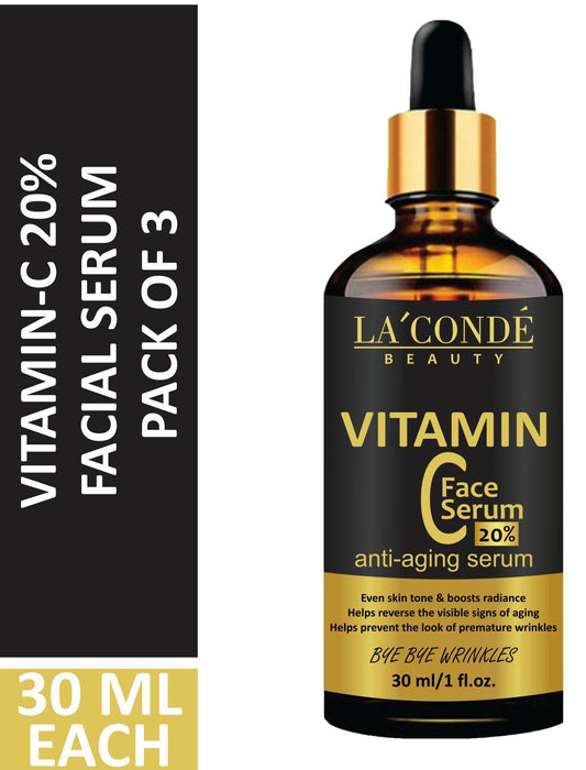 La'Conde Vitamin C 20% Facial Serum (Pack Of 3)