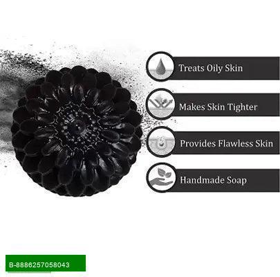 Product Activated Charcoal Bath Soap for Face - Pack of 2
Revitalize your skincare routine with our Activated Charcoal Bath Soap. Each bar, weighing 100 grams, is expertly crafted to provide a deep cleansing experience that purifies your skin and removes 