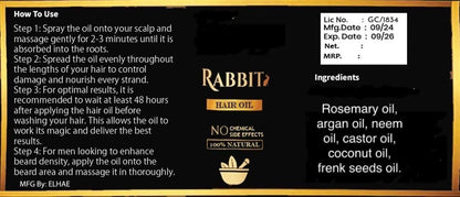 Rabbit Hair Oil (30ml) (Pack of 2)