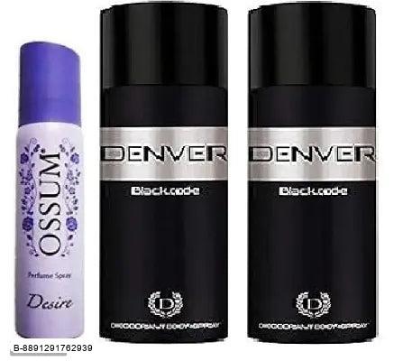 ossum Desire25ml, Denver code 50ml, Code 50ml (pack of 3) Body Deodorants for men  women.