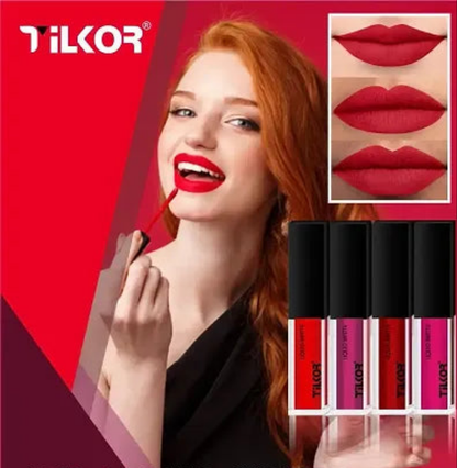 Non Transfer Waterproof Longlasting Liquid Matte Mini Lipstick Combo Pack Of 4