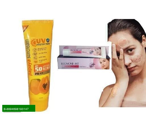 Product Ultimate Sunscreen for All Skin TypesProtect your skin from harmful UV rays with our premium sunscreen, specially formulated for all skin types. This lightweight and non-greasy formula absorbs quickly, leaving your skin feeling soft and hydrated.
