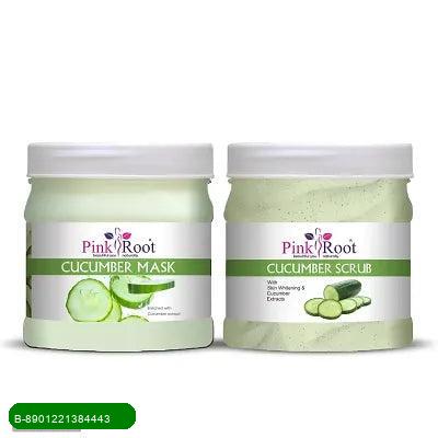 BestoSale.Com-Image 1-Revitalize Your Skin with Pink Root
    Indulge in the refreshing benefits of our Pink Root Cucumber Mask and Scrub set! This perfect duo is designed to cleanse, exfoliate, and rejuvenate your skin, leaving it feeling soft, smooth, and radiant.
    Product Highlights:
    
        
Cucumber Mask (500 ml): Infused with natural cucumber extract to hydrate and soothe your skin.
        
Cucumber Scrub (500 ml): Gently exfoliates to remove dead skin cells while nourishing your 