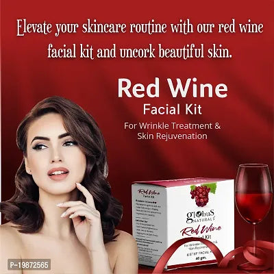 Natural Facial Kit Combo - Oil Control, Anti Acne & Wrinkle Control Red Wine Facial Kit