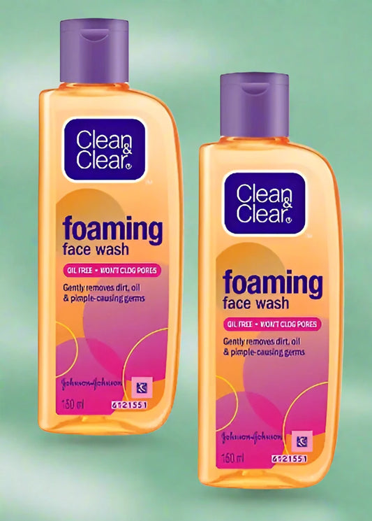 clean  clear face wash pack of 2