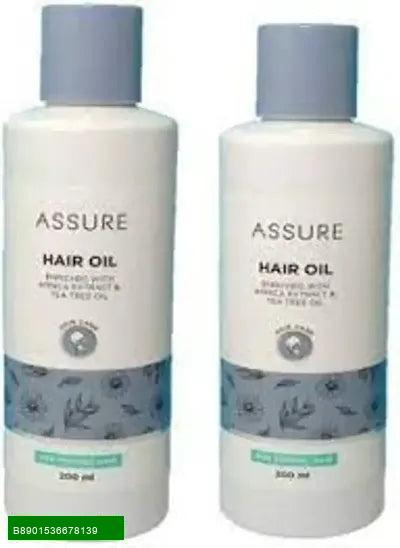 BestoSale.Com-Image 1-Revitalize Your Hair with Assure Hair Oil!Discover the secret to luscious locks with our Assure Hair Oil. This pack of two 200ml bottles is designed to nourish, strengthen, and rejuvenate your hair from root to tip. Enriched with natural ingredients, Assure Hair Oil promotes healthy hair growth while reducing breakage and frizz.Key Benefits:
Nourishes and moisturizes
Strengthens hair strands
Reduces split ends and frizz
Promotes healthy scalp
Experience the ultimate in hair