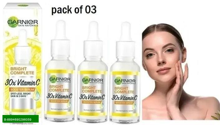 Product Professional Bright Complete 30X Vitamin C Booster Face Serum - Pack of 03
Unlock the secret to radiant skin with our Professional Bright Complete 30X Vitamin C Booster Face Serum. This powerful serum is specially formulated to rejuvenate your com