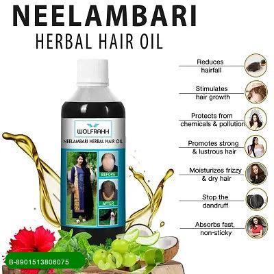 BestoSale.Com-Image 1-Revitalize Your Hair Naturally! Discover the power of nature with Neelambari Ayurvedic Hair Care Adivasi Herbal Hair Oil. This exquisite hair oil is crafted from pure Adivasi Ayurvedic herbs, ensuring your hair receives the best nourishment it deserves. Our unique blend promotes healthy hair growth, enhances shine, and reduces dandruff, making it a perfect addition to your daily hair care routine. Key Benefits:  
PROMOTES HAIR GROWTH: Enriched with traditional herbs that st