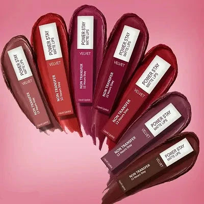 PERPAA#174; Power Stay Liquid Matte Lipstick - Waterproof Combo of 3 (Upto12 Hrs Stay) (Cherry Red, Bon Bon Brown ,Timeless Mauve, Pack of 3)